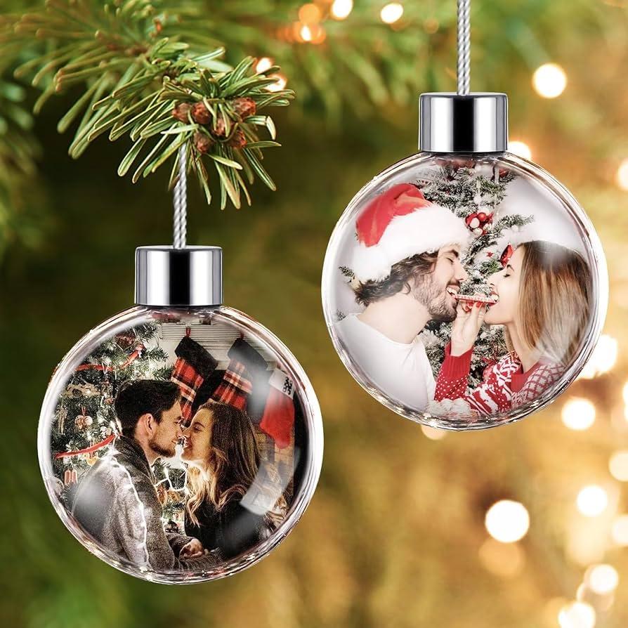 Personalized Christmas Ball Ornaments With Photo 