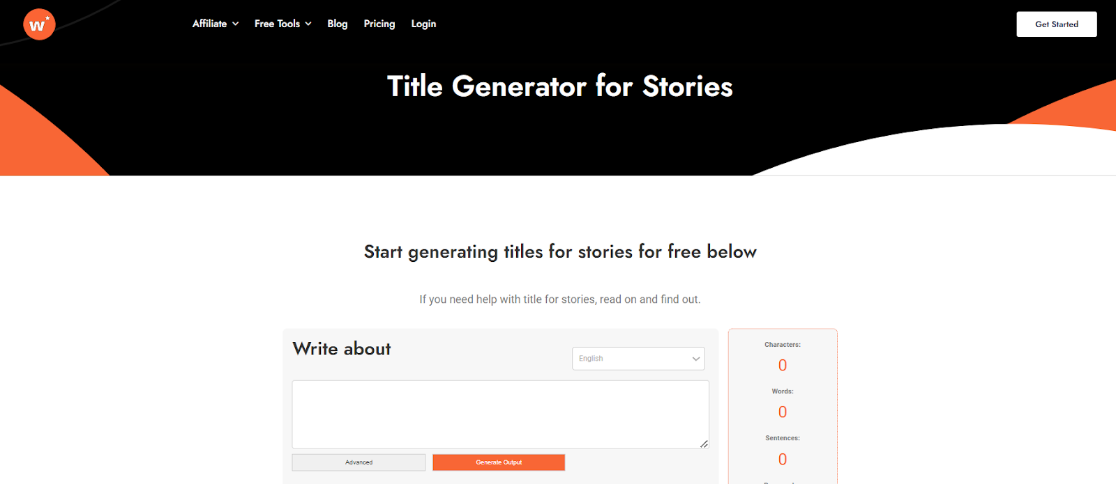 Writecream's AI Story Title Generator