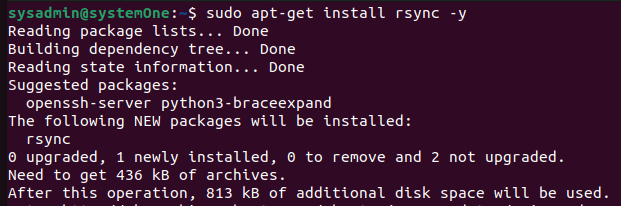 sudo apt-get install rsync 