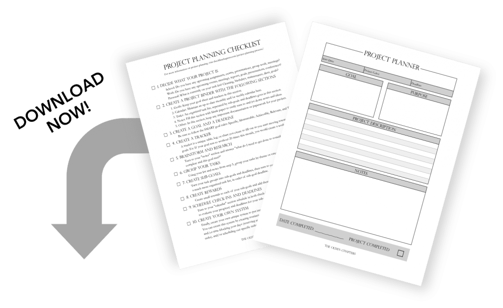 Learn how to conquer the project planning process in ten easy steps. This is one of the best productivity tips for college students looking to stay organized and better their time management. Includes a free project planning printable to stay organized and accomplish your biggest tasks. Read now to learn more time management and productivity tips!