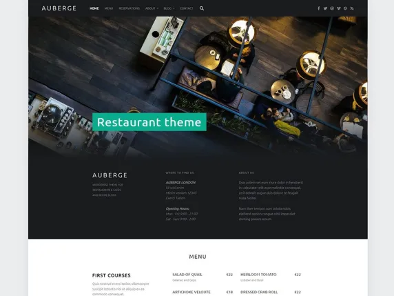 Auberge dark themes