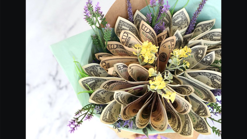 cash bouquet