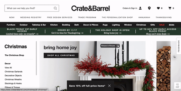 12 Christmas marketing ideas to sell more in 2023 #2: Create a festive landing page