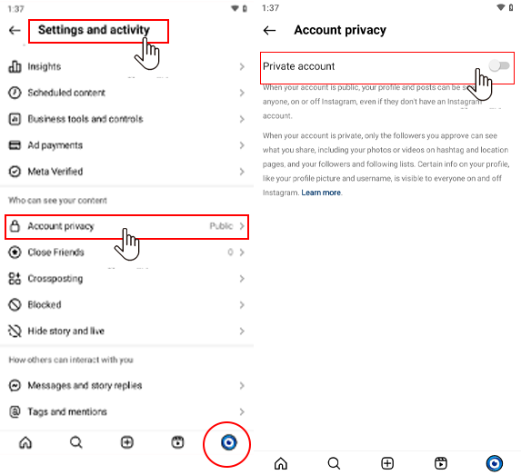 كيف أعرف إذا كانت بكرتي موجودة على صفحة الاستكشاف في Instagram