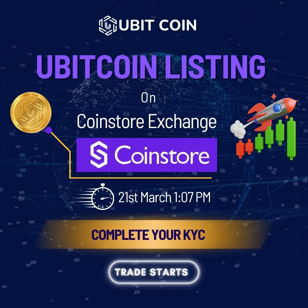 Ubit Coin: Redefining Cryptocurrency Ecosystems and Set to List on Coinstore Exchange