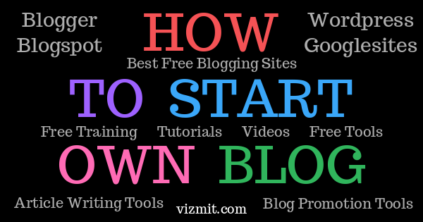 how to start own blog