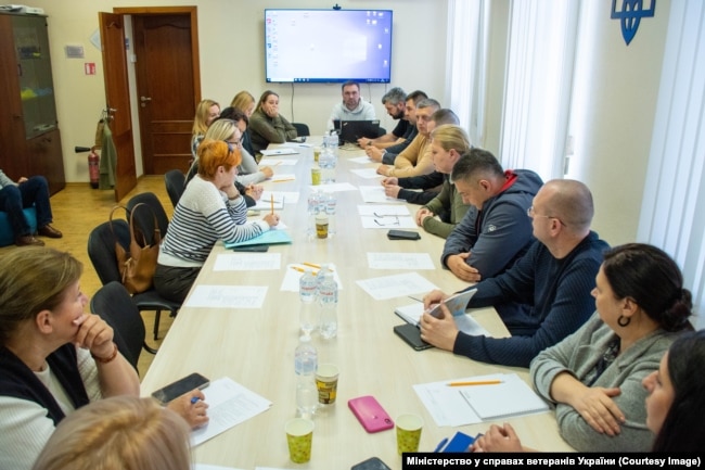 Зустріч з родинами полеглих воїнів у Міністерстві ветеранів. Київ, жовтень 2023 року