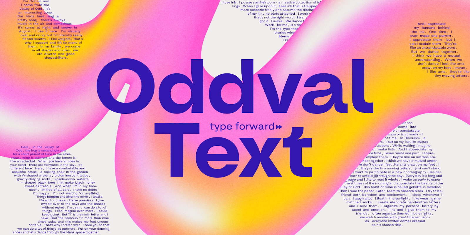 Artifact from the Oddval Text Typeface: Enhancing Typography & Font Design article on Abduzeedo