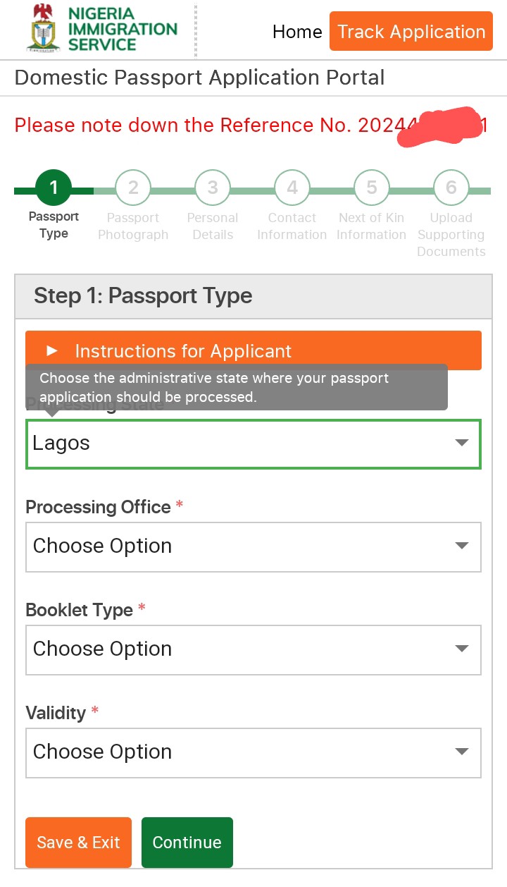 New 2024 online steps for Nigerian passport application xhoose booklet type