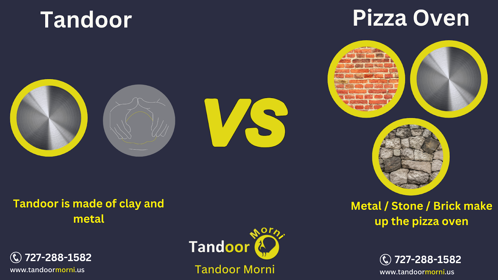 In contrast to the pizza oven, which is built of brick, metal, and stone, the tandoor is made of real clay and stainless steel. There is another distinction between a pizza oven vs a tandoor oven.