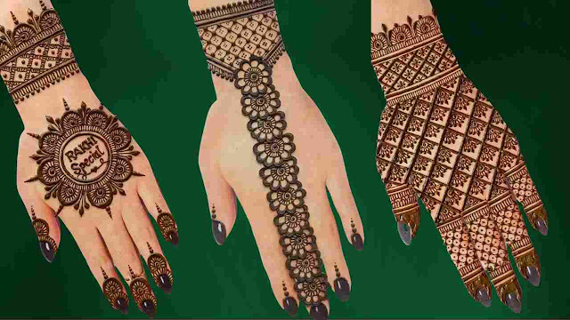 RAKSHA BANDHAN STYLISH BACK HAND MEHNDI DESIGN 2023