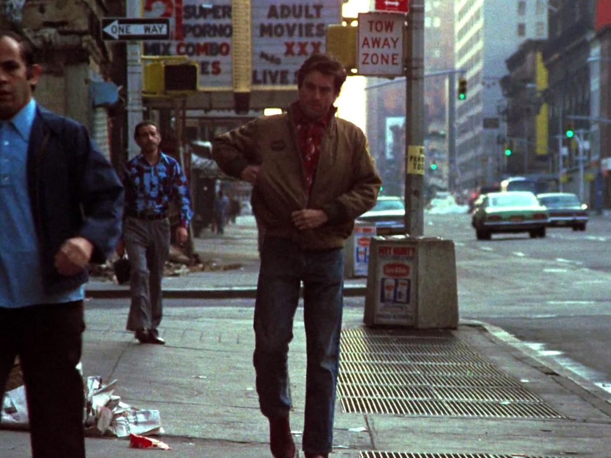 In the movie Taxi Driver on my 42nd watch of the movie I discovered that  the streets were so dirty because for some parts of the film real grabage  collectors were in