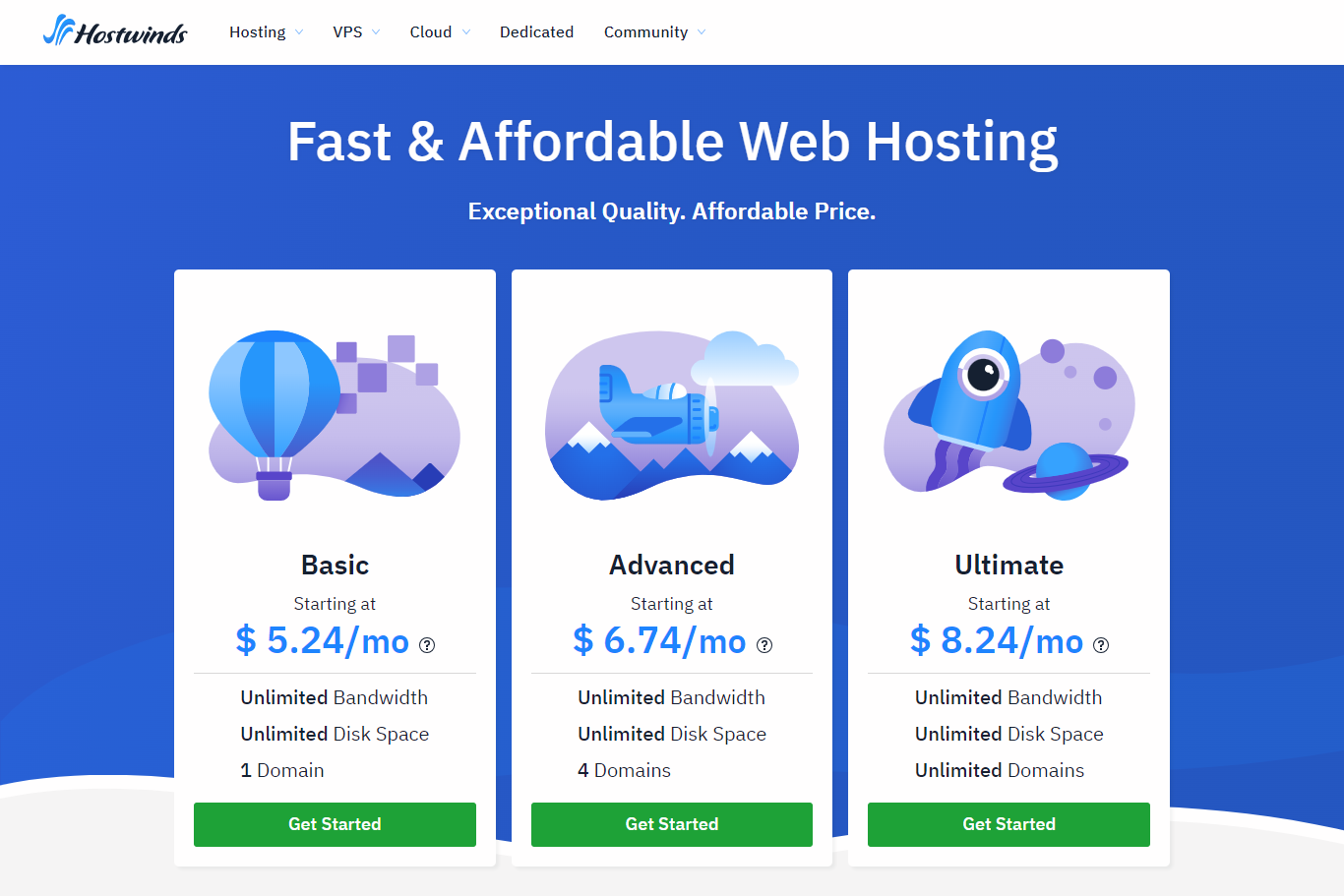 Hostwinds Pricing