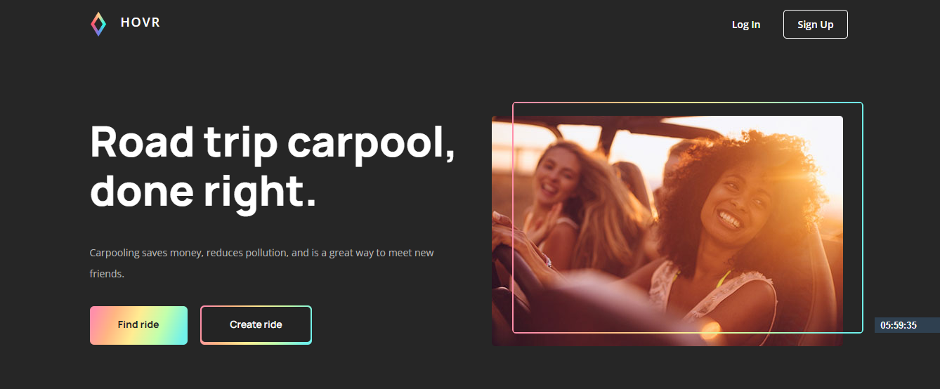 Hovr carpooling app
