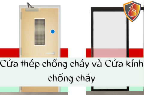 So sánh cửa thép chống cháy và cửa kính chống cháy 