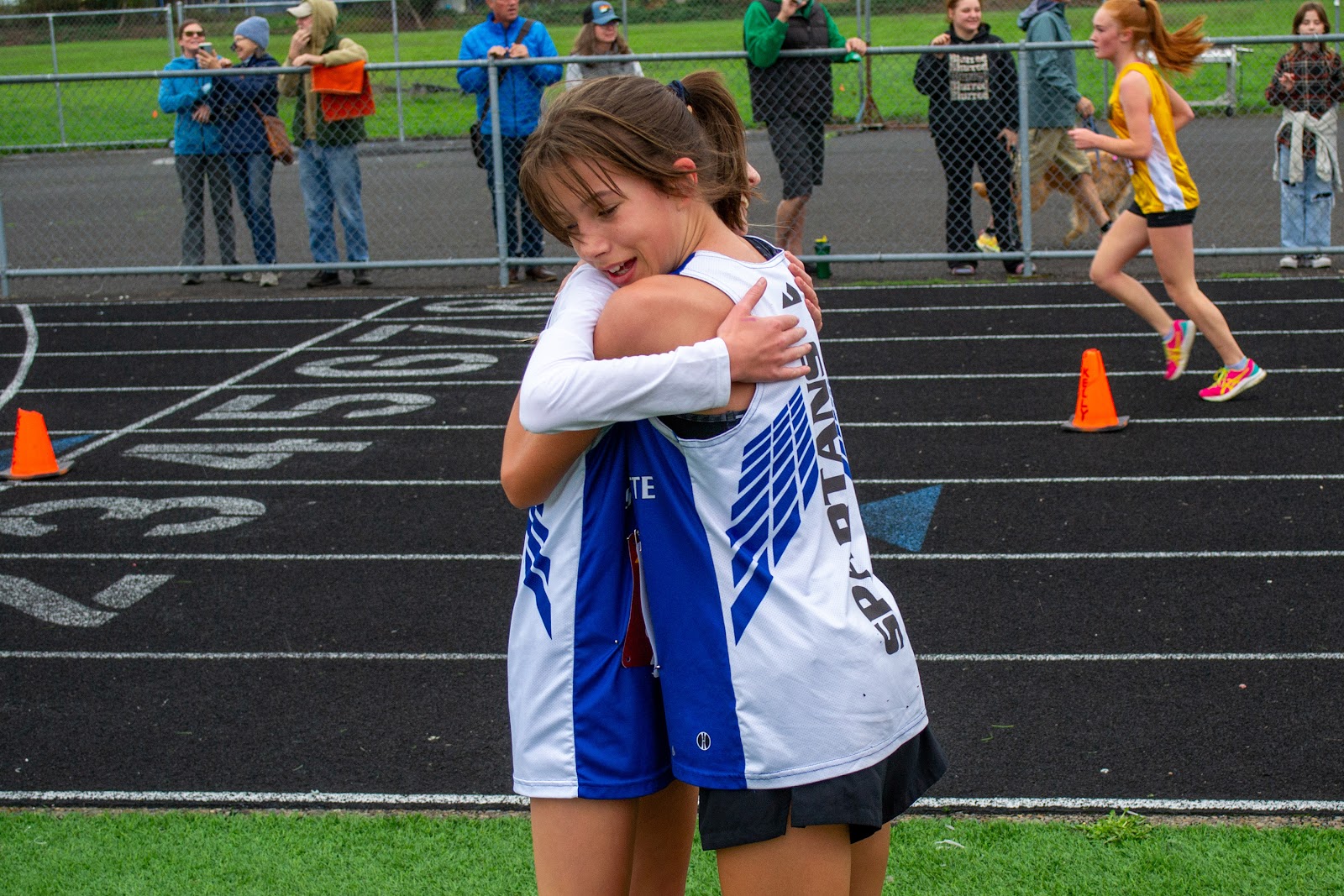 Teammates Hugging