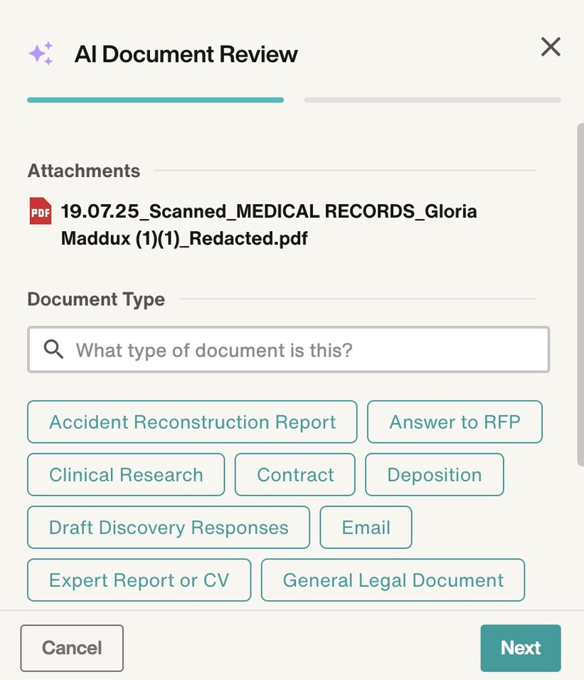 AI Doc Review – Filevine Help Center