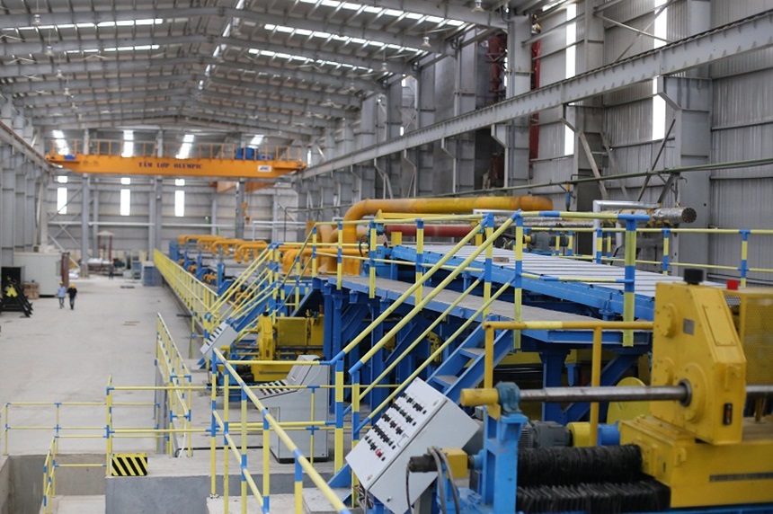 Dây chuyền mạ kẽm hiện đại tại nhà máy Mỹ Việt