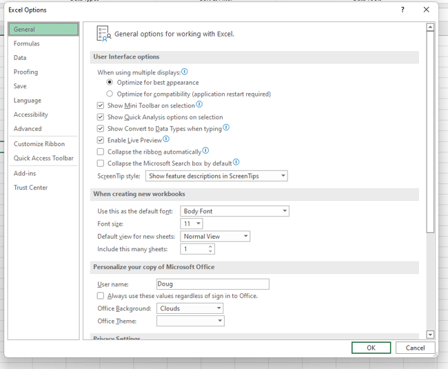 how to calculate correlation coefficient in excel: install toolpak