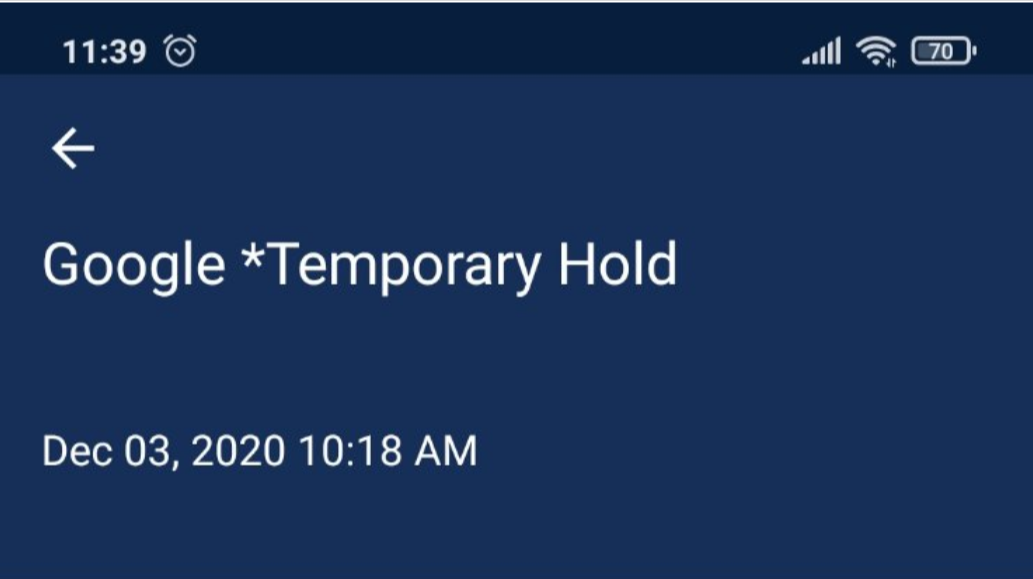 What Does Google Temporary Hold Mean? 1