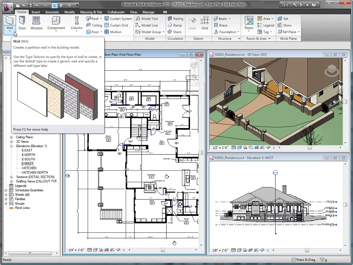 Application of Revit in Architecture