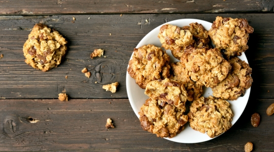 Breakfast Cookies with Dried Fruits and Nuts
