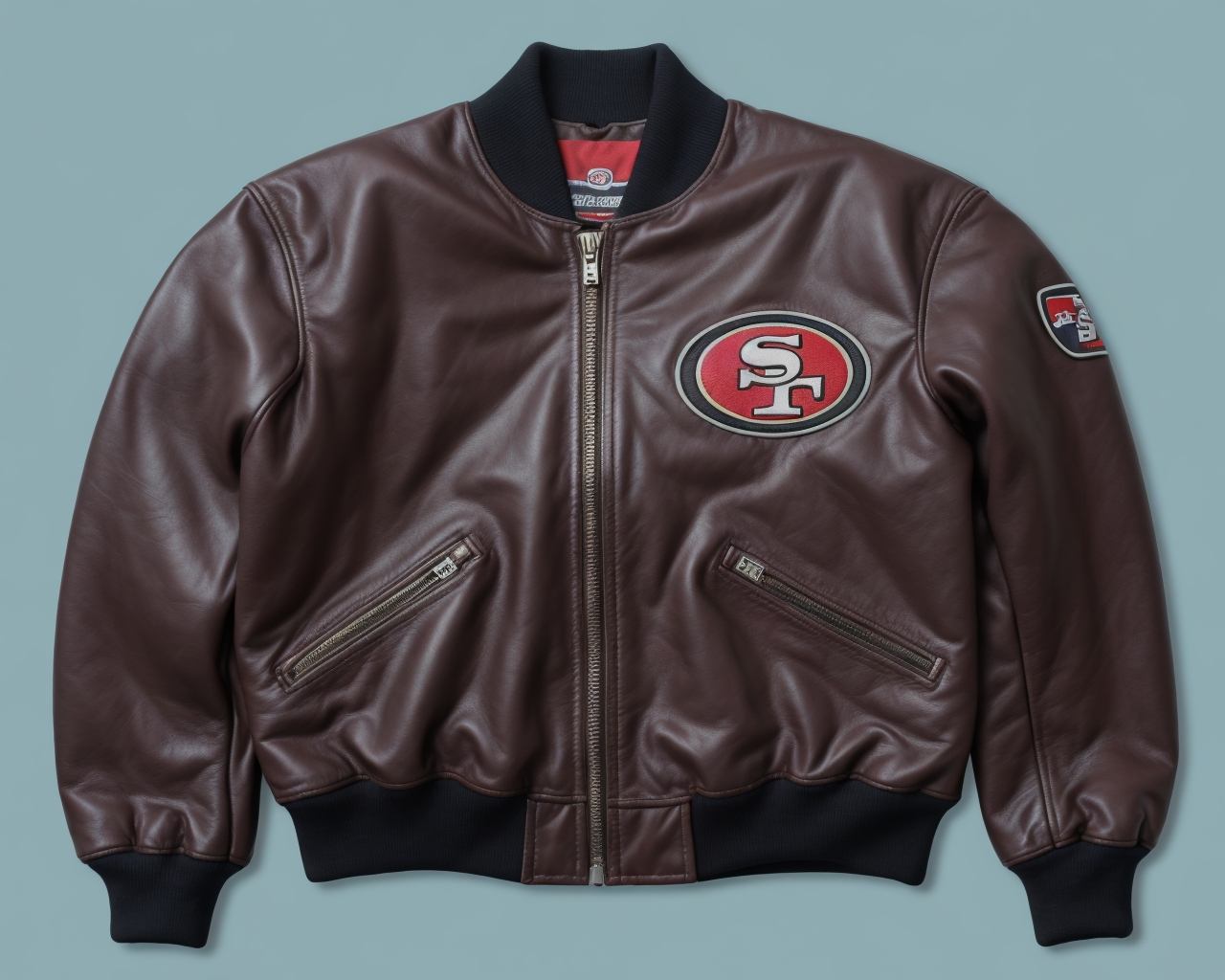 san francisco 49ers leather jacket