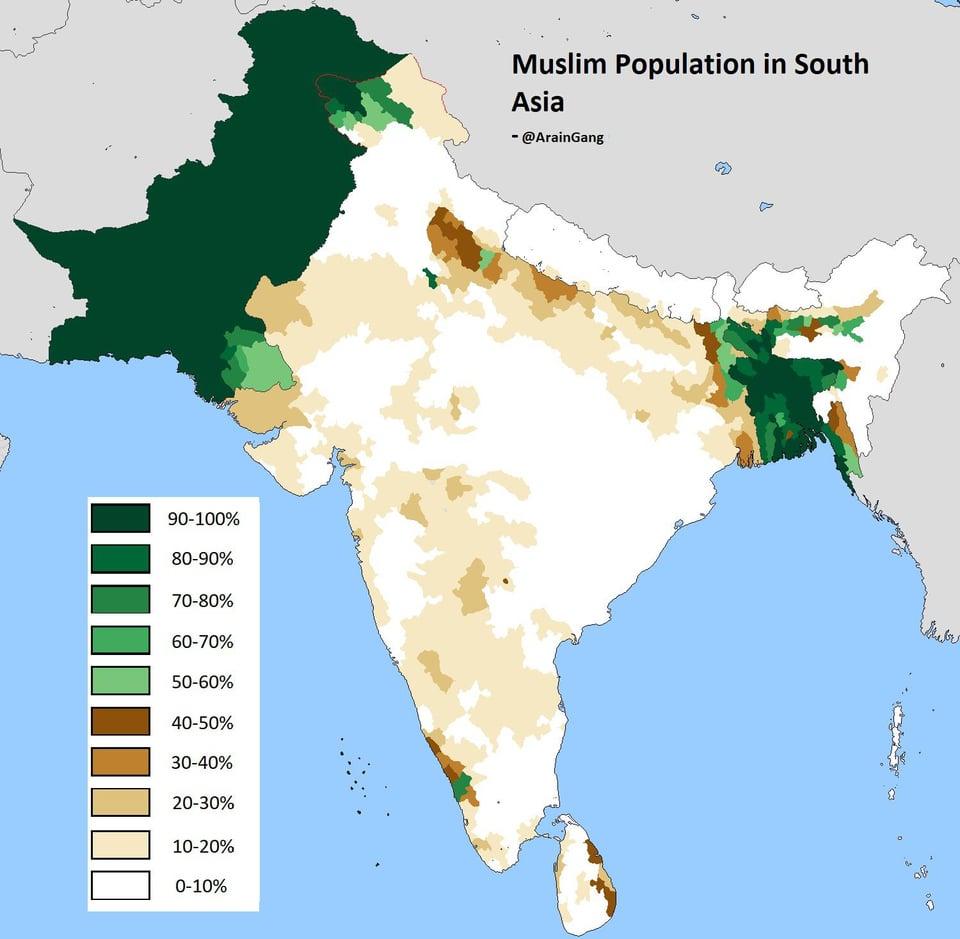 r/SouthAsianAncestry - South Asia has the largest population of Muslims in the world about 600 million