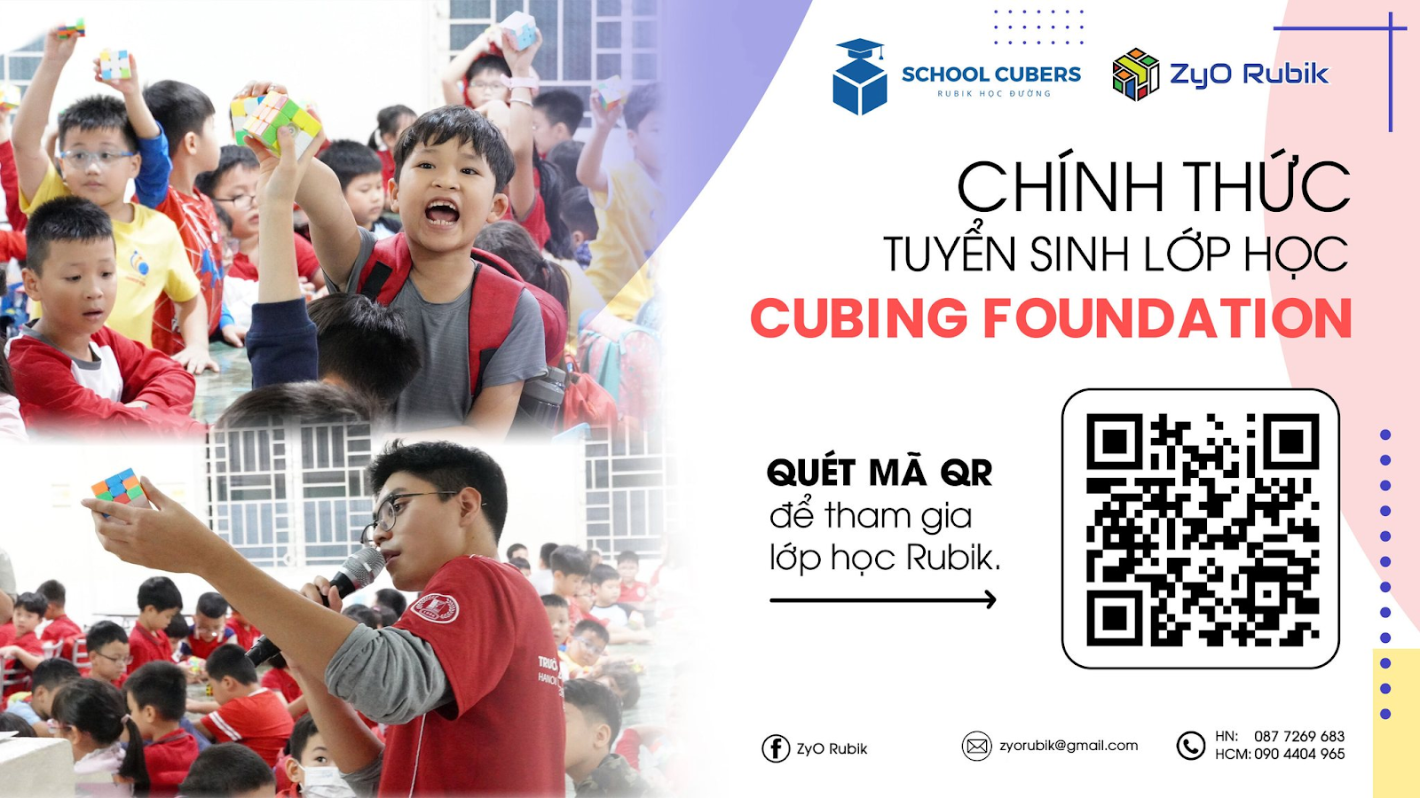 Lớp học Rubik Cubing Foundation: Chinh phục Rubik, chinh phục bản thân