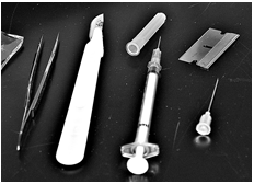 Text Box: Sharps examples. Source: Berkeley Lab EHS. 