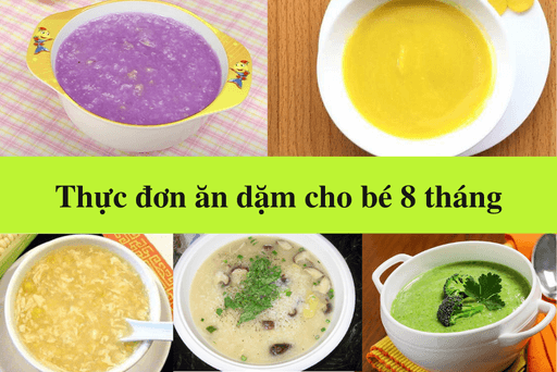 Thực đơn ăn dặm blw cho bé 8 tháng