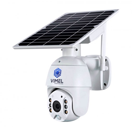 4G Flood Light 24/7 Security Solar Powered PTZ Camera