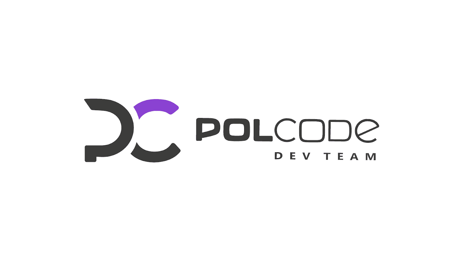 polcode logo black and purple 