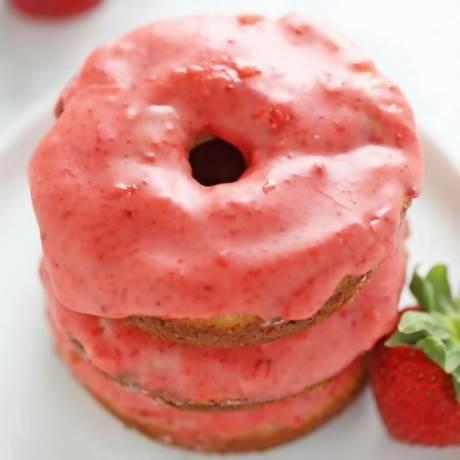 Image result for Strawberry Donuts