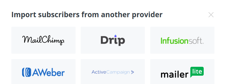 import email list to convertkit from different platforms