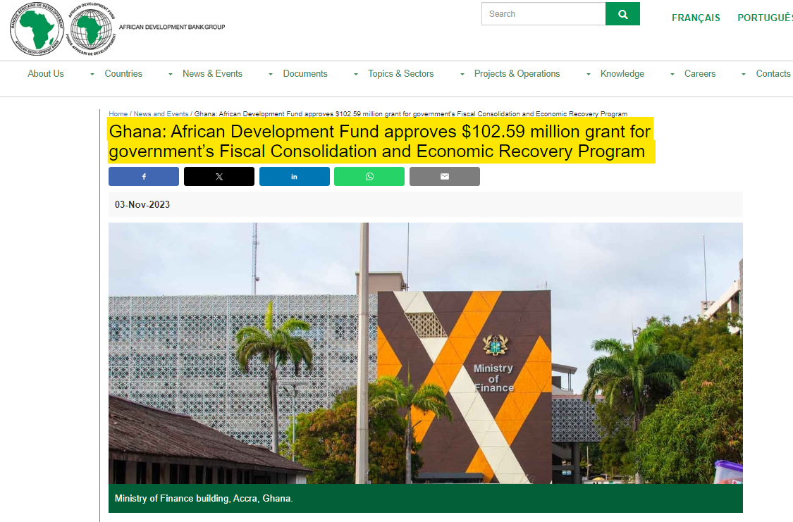 African Development Bank approves $102m support as budget presentation approaches