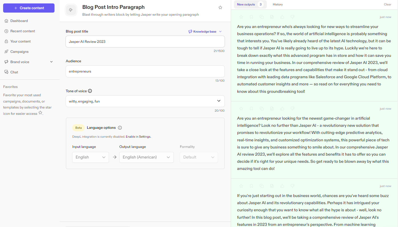 AI Writing Tools for Jasper AI