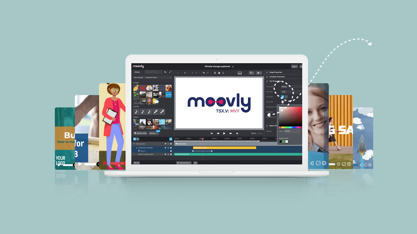Create your own free animations with Moovly
