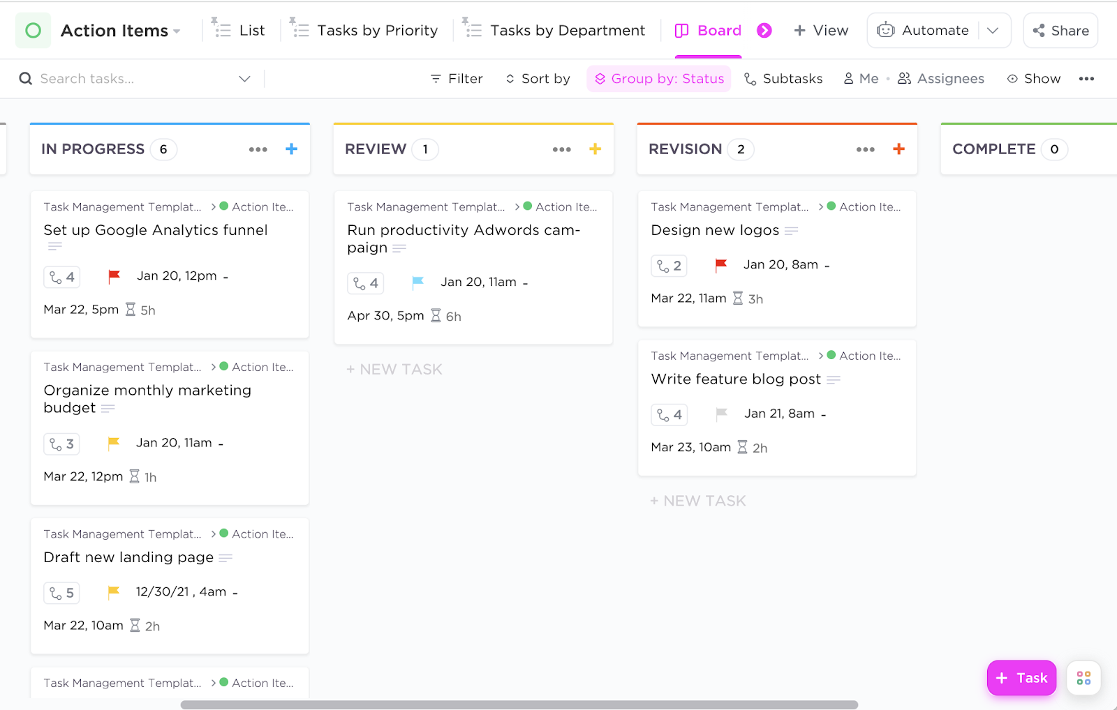 Task Management for ClickUp