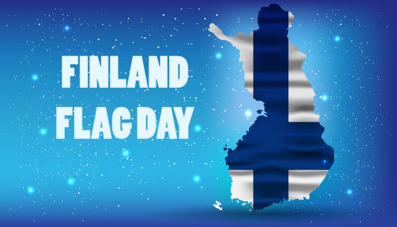 Finnish Flag Day vector realistic national background. Illustration  independence finland banner 7095778 Vector Art at Vecteezy