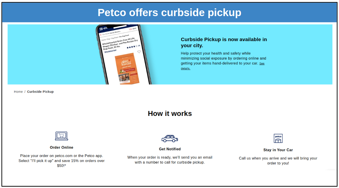 Petco shop order online