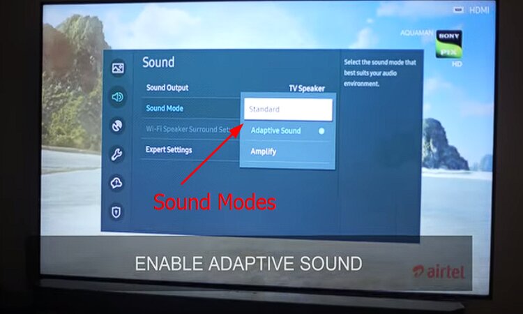 samsung tv wrong sound mode 