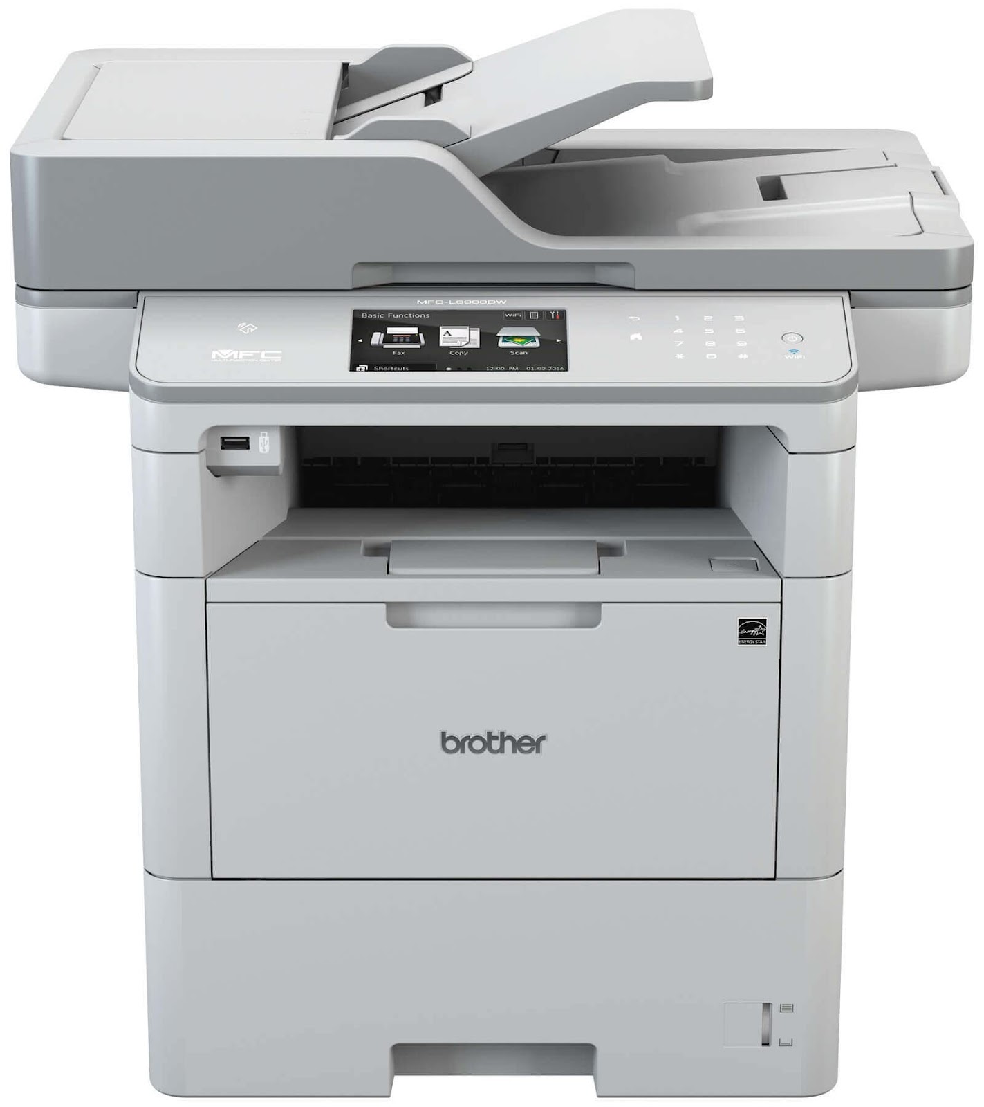 Multifuncional Brother Laser MFCL6902DW Mono (A4) Dup, Wrl Branco