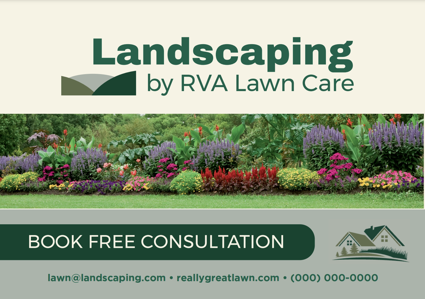 FRONT 4: EDDM landscaping postcard template