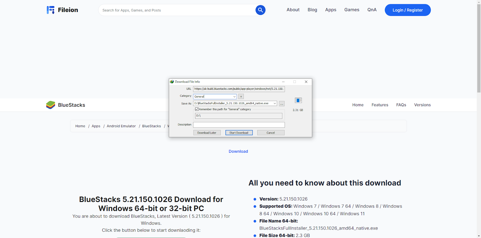 Downloading files using IDM