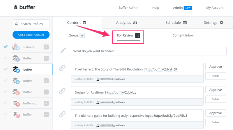 Scheduling & Publishing Capabilities of Buffer