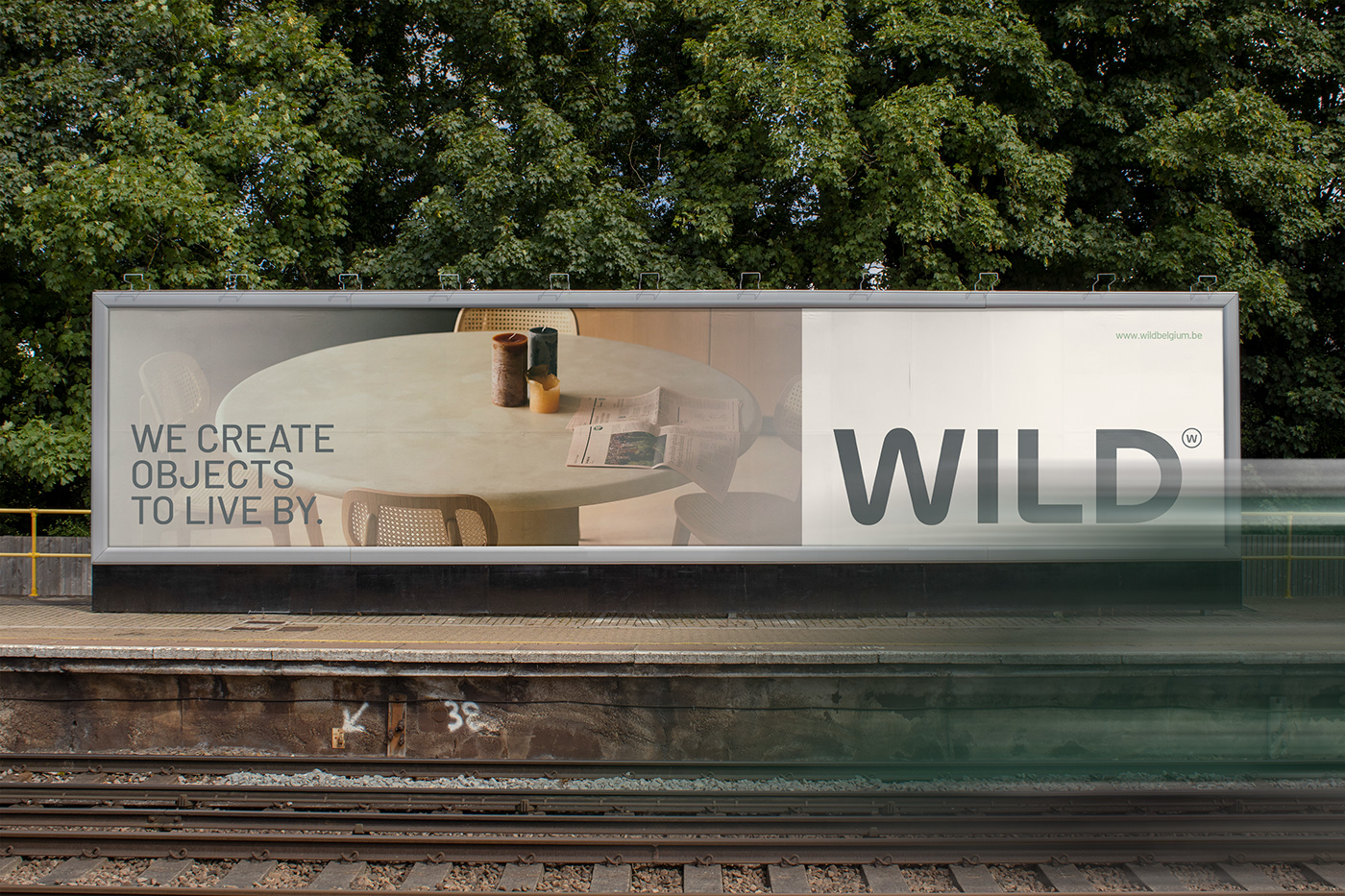 Branding artifact Outdoor billboard design for WILD