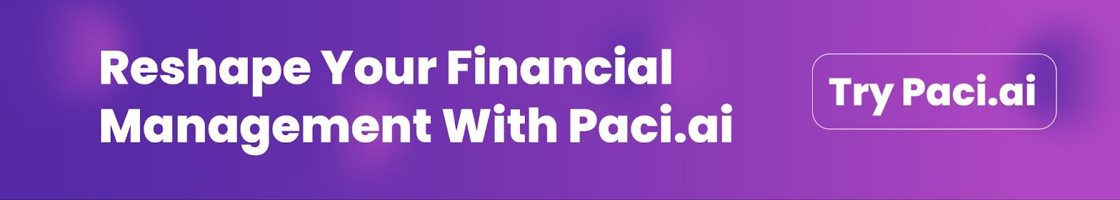 Reshape Your Financial Management With Paci.ai