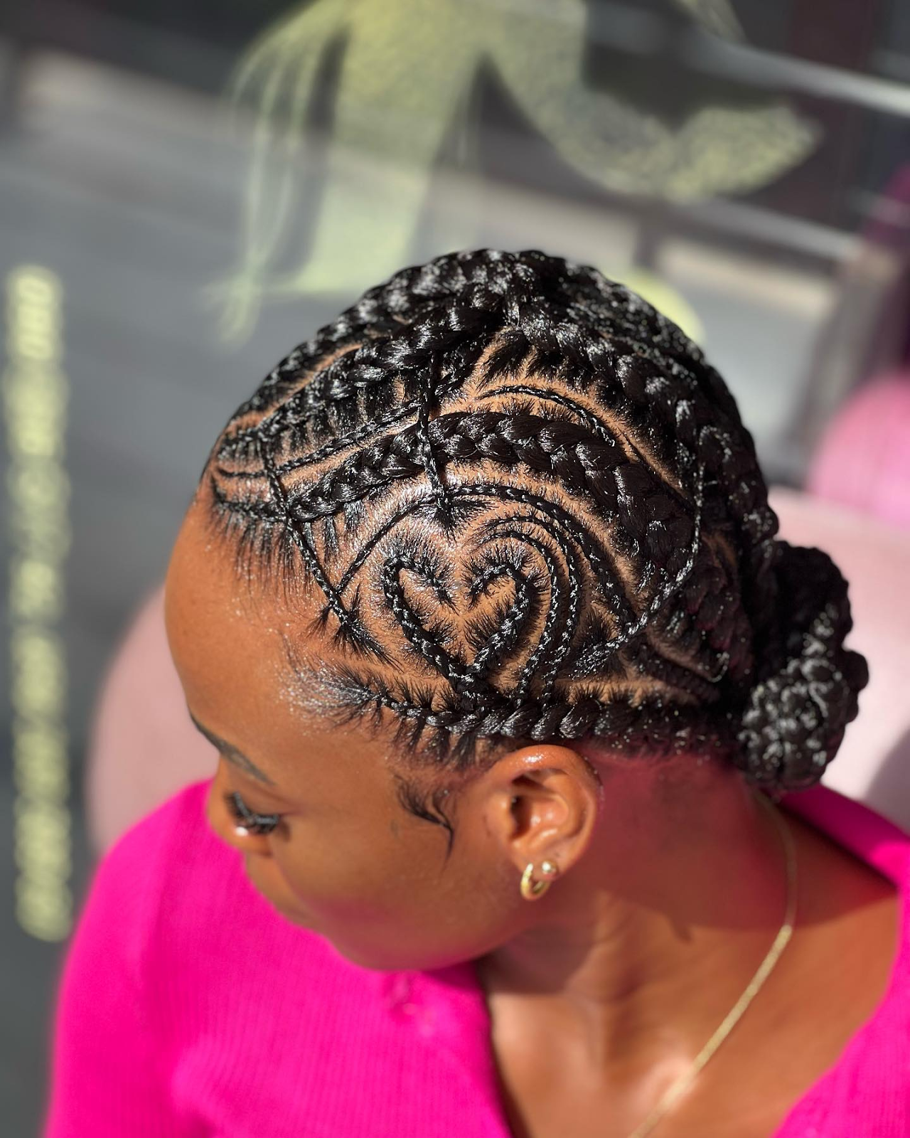 Trendy  Braided Bun for Black Hair