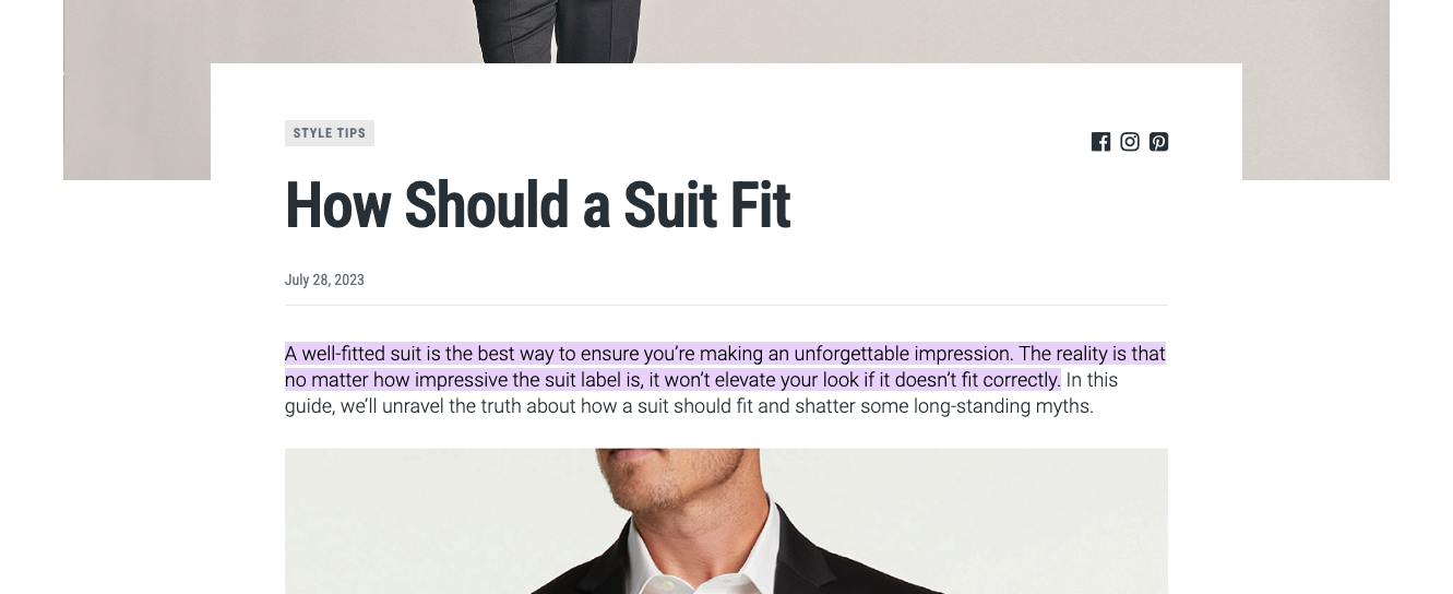 men's warehouse how should a suit fit blog post